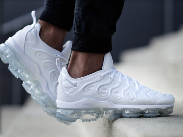 The VaporMax Plus now comes in Triple White