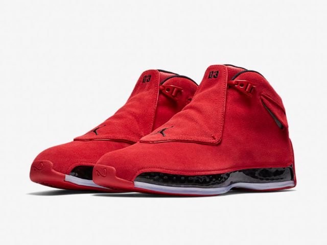 Release Reminder: Air Jordan XVIII Retro “Red Suede”