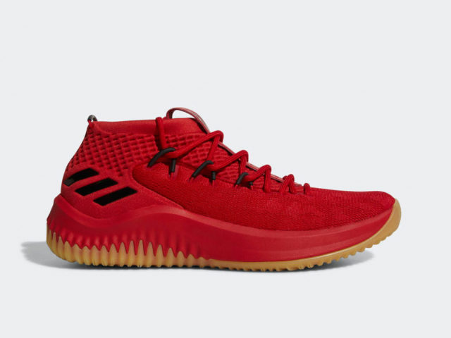 The adidas Dame 4 “Scarlet” drops this Saturday