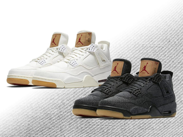 LEVI’S x AIR JORDAN 4 RETRO “Black & White Denim”