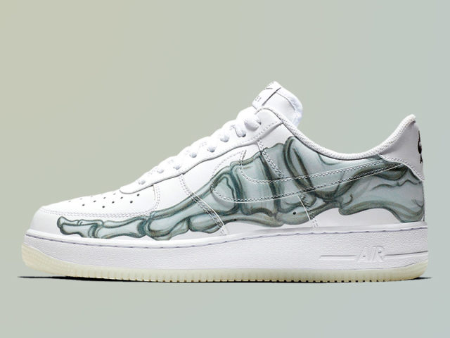 Nike spooks us with these Skeleton Air Force 1s