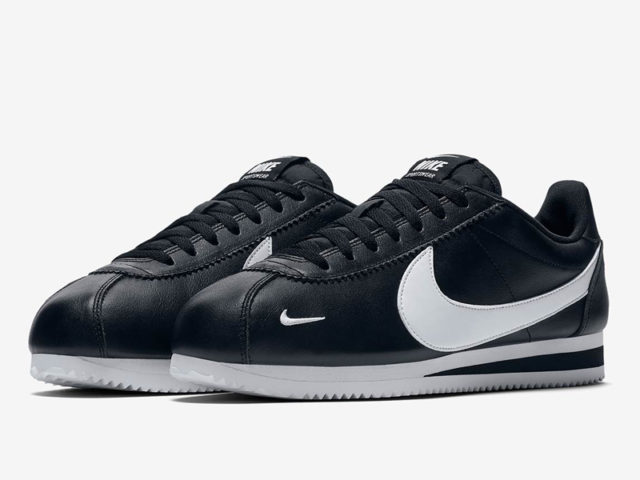 The latest Cortez has Nike branding for days