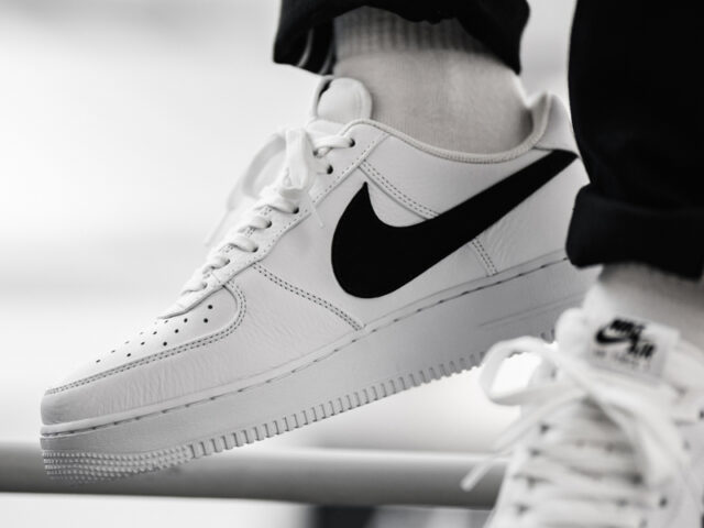 Nike goes big with their Swoosh on these AF-1s