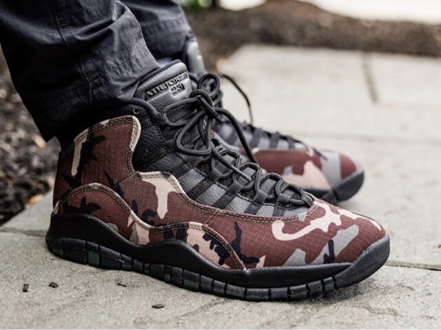 Jordan brings out the Air Jordan 10 Retro ‘Woodland Camo’ this season